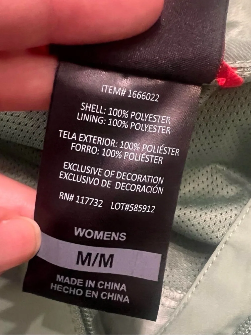 Gerry Sage Green Utility Rain Coat/Windbreaker women’s Medium